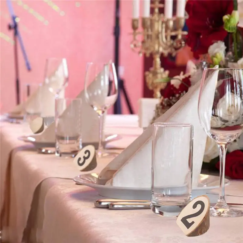 10 шт./компл. название зажимы цифровой деревянный с отделением для карт карта