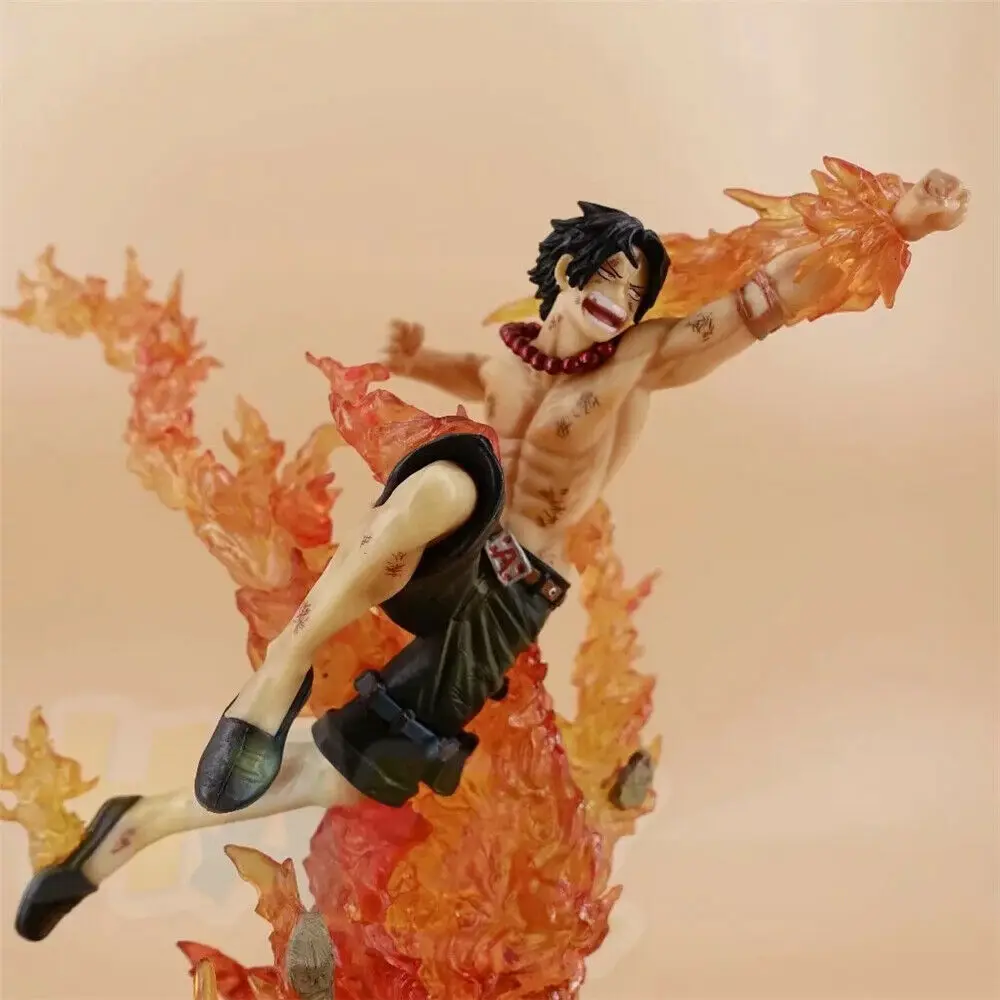 Статуэтка Аниме One Piece Portgas. D. Ace ПВХ экшн фигурка игрушки Коллекционная модель GK в
