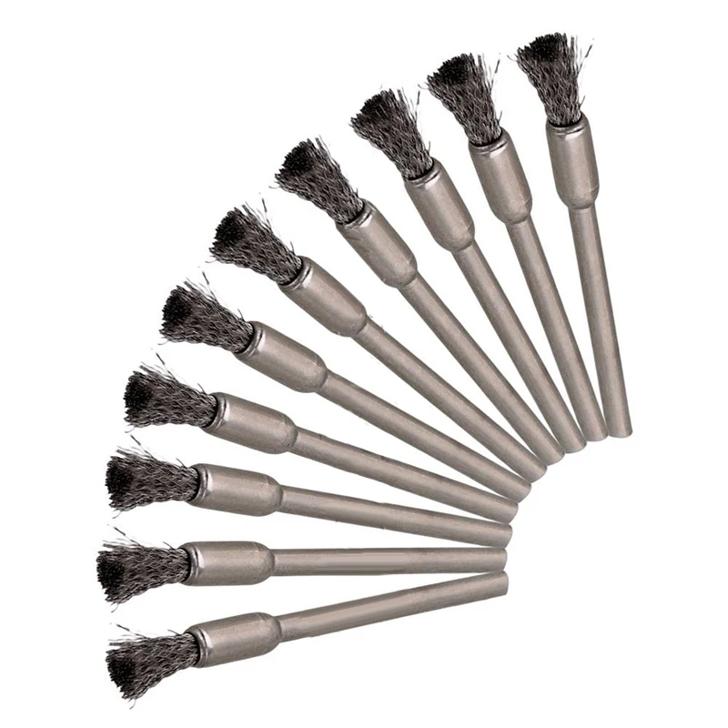 10 шт./компл. концевые кисти из нержавеющей стали в форме ручки 5 мм конец щетки для