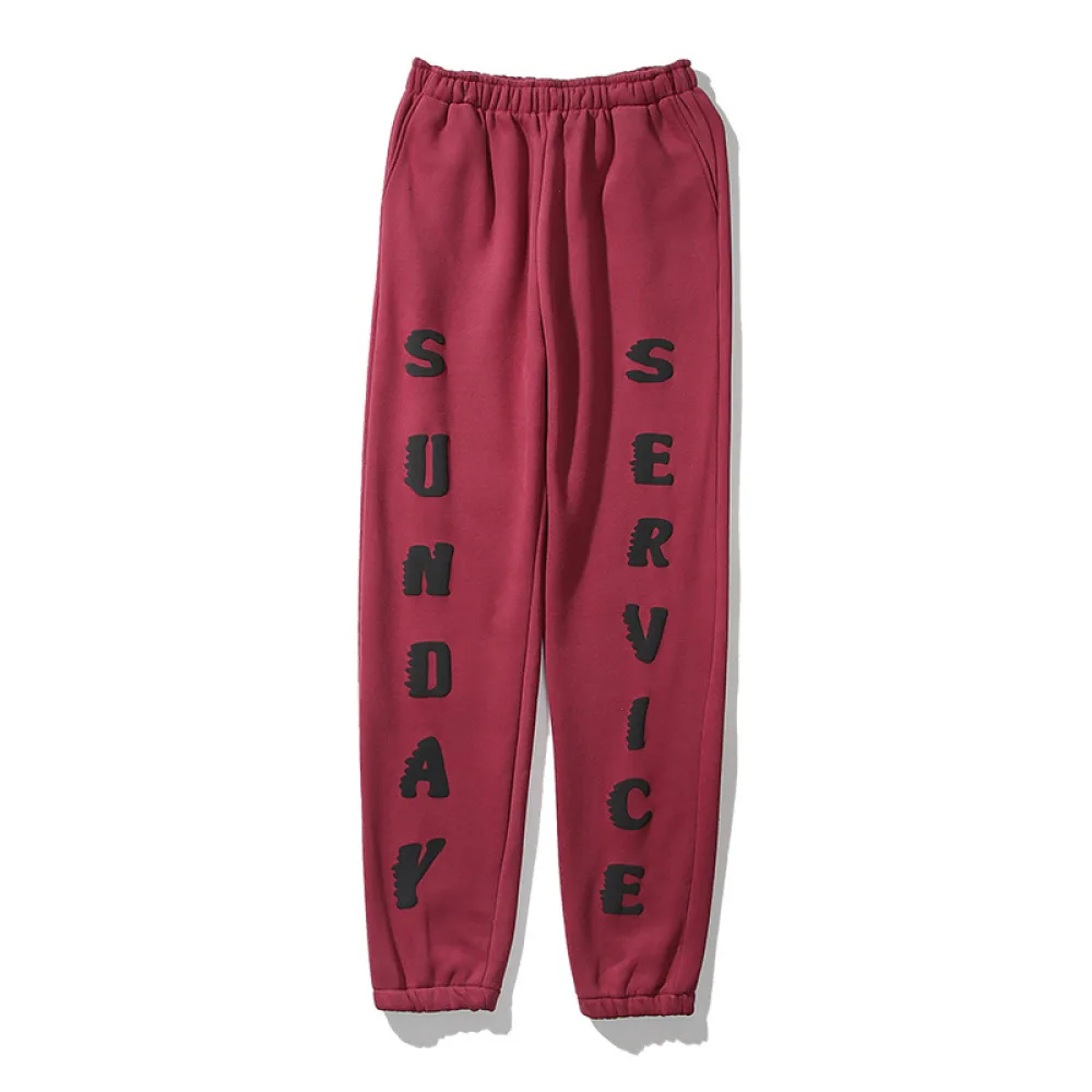 

New winter men's trousers kanye same style trousers, women's pants, cotton printed clothing, loose trousers new men's sweatpants