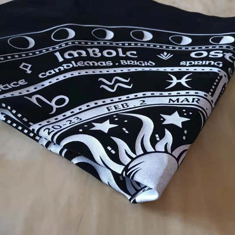 

60x60cm Divination Altar Oracle Card Pad Tablecloth Board Game Fortune Astrology Flannel Cloth Home Decor