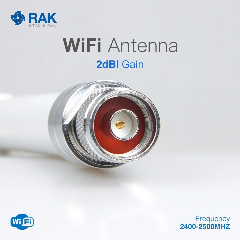 Волокно стекло WiFi антенна 2dBi усиления n-типа разъем коаксиальный кабель 2400-2500 МГц