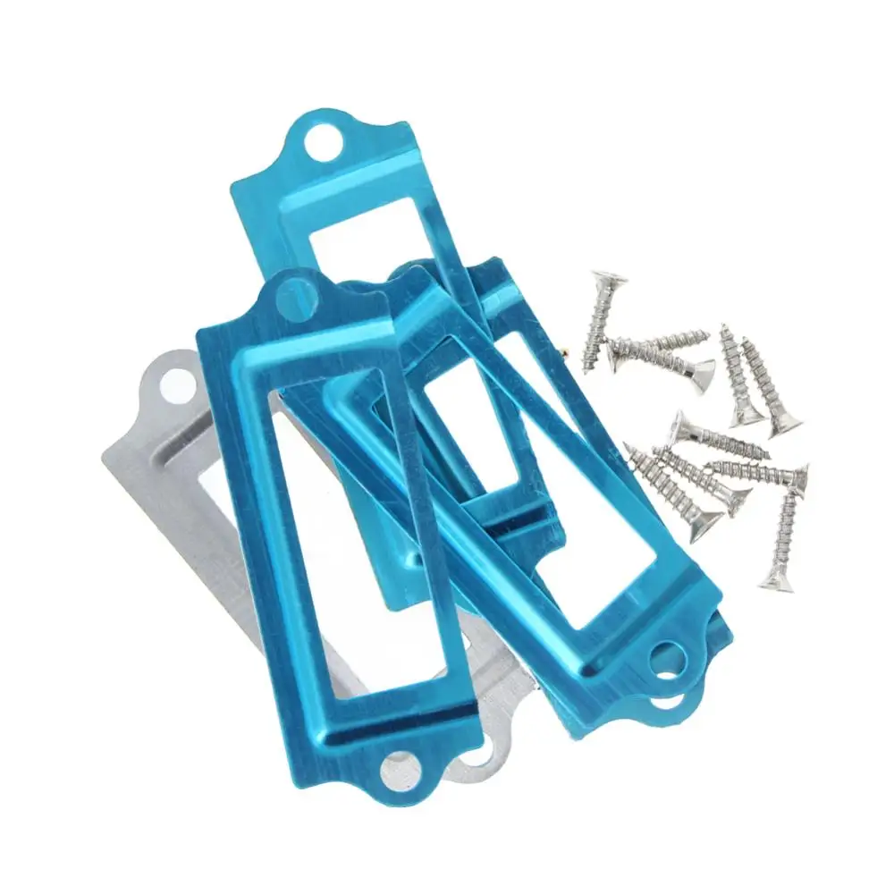 MroMax новые рамки для этикеток с металлическим покрытием 60 × 23 мм/69 × 21 мм сменный болт Параметры M2.5 * 8 мм бытовые 5/8/10/20/30 шт