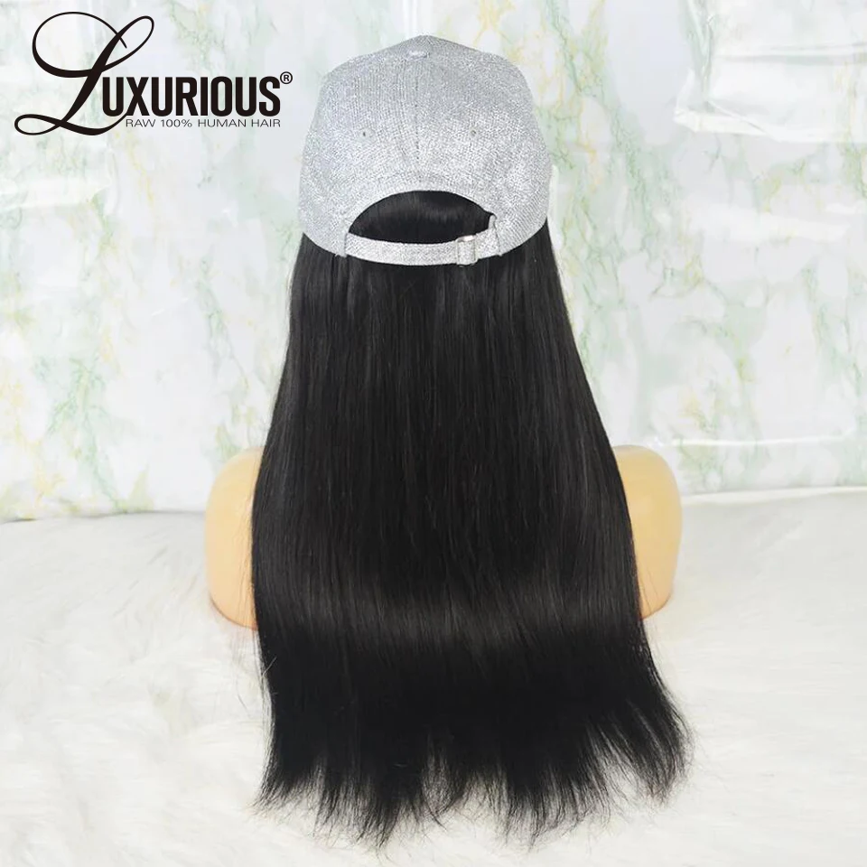 Straight Long Hair Baseball Cap Hair 