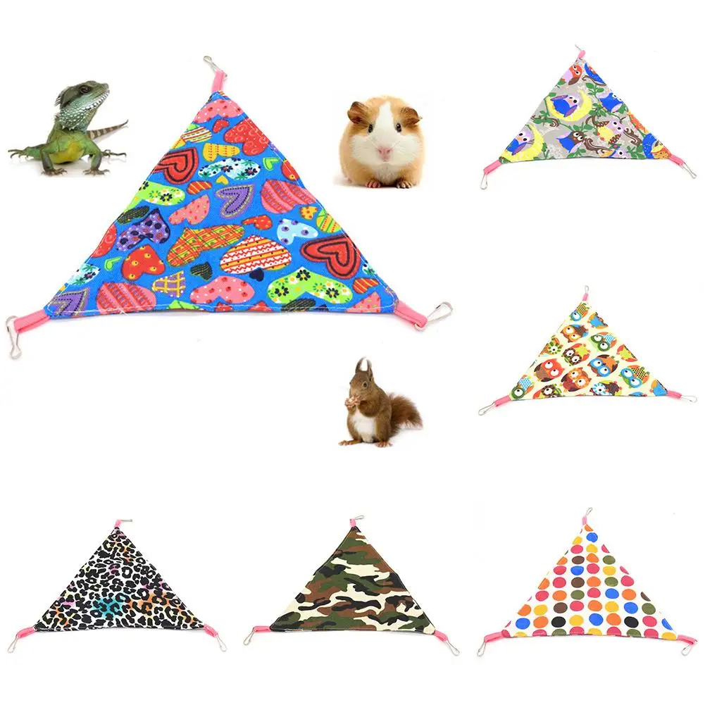 

Подвесной гамак для домашних животных, хомяк, белка, треугольник, Сова, сердце, коврик для сна, прикроватное гнездо, гамак для домашних живот...