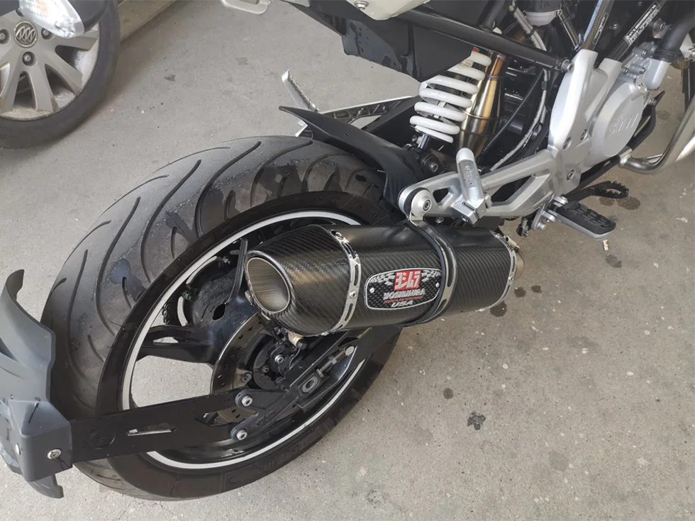 Универсальный 51 мото rcycle Yoshimura глушитель выхлопной трубы escape moto углеродного волокна для CB400 K8 K6 Z750 Mt07 g310 sv650 crf230 r25