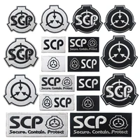 scp foundation logo embroidery patch supernatural lovers hook loop armband badge applique for jacket jeans bag backpack clothes
