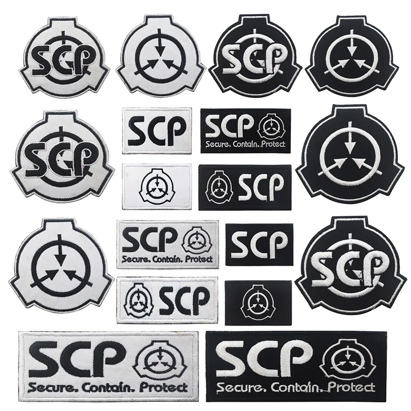 Нашивка С Вышивкой логотипом SCP Foundation сверхнатуральная Женская Аппликация с