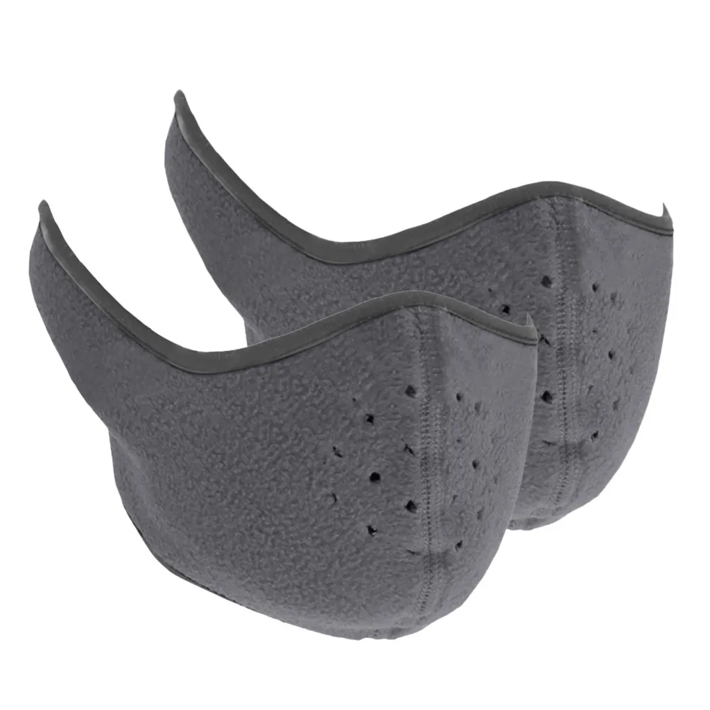 

Cycling Face Mask for Men Women Fleece Half Face Windproof Face Mask for Outdoor Comfortable Breathable Adult Solid Color