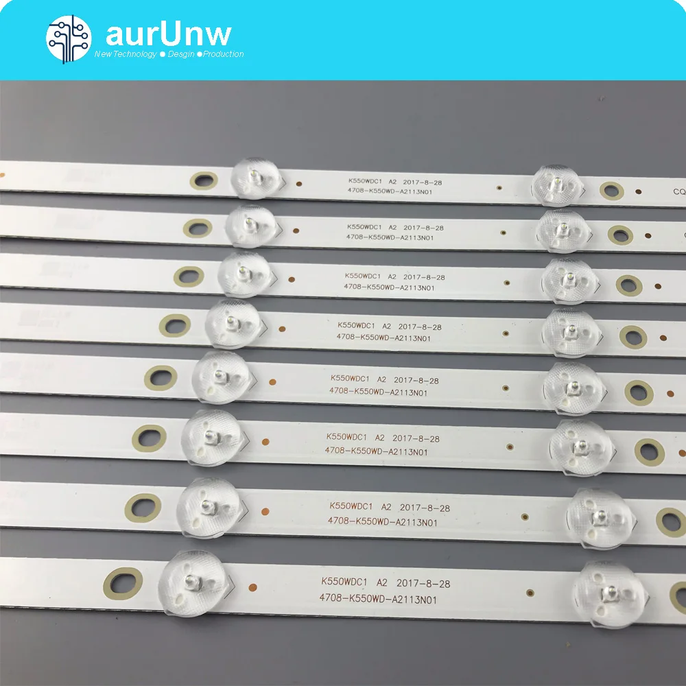 

Светодиодная лента для подсветки, 6 ламп для Ph ilips 55 дюймов TV K550WDC1 A1 55PUF6092 4708-K55WDC-A1113N01