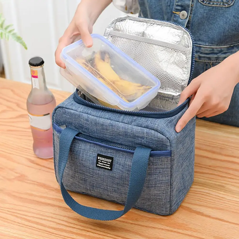 Портативный Термоизолированный Ланч-бокс тоут сумка-холодильник мешок для бенто
