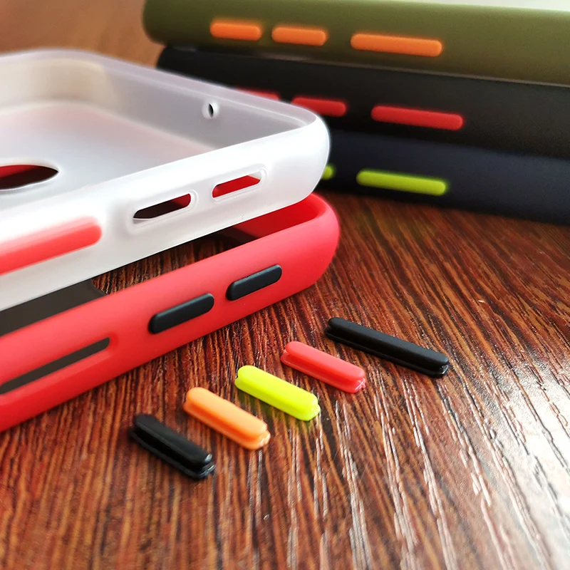 Matte Silicone Shockproof Bumper Phone Case For Samsung Galaxy Note 10 Pro 9 8 S10 S9 S8 Plus A51 A71 J4 J6 J8 A9 A7 2018 Cover