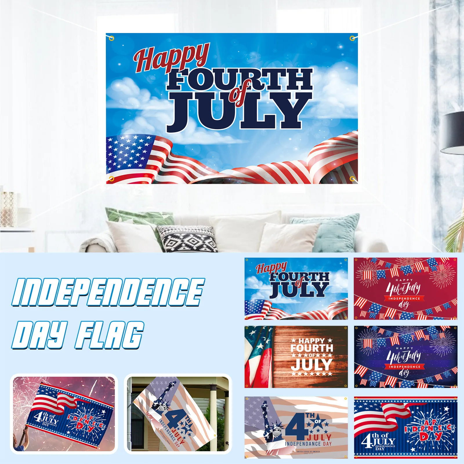 День Независимости флаг вечерние украшение висит кулон в форме флага творческий