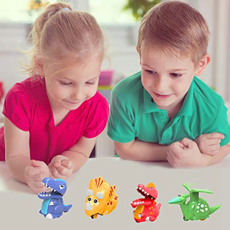 

Cartoon Dinosaur Pull Back Car Model Animal Inertia Car Friction Push Go Toy for Children Toy
