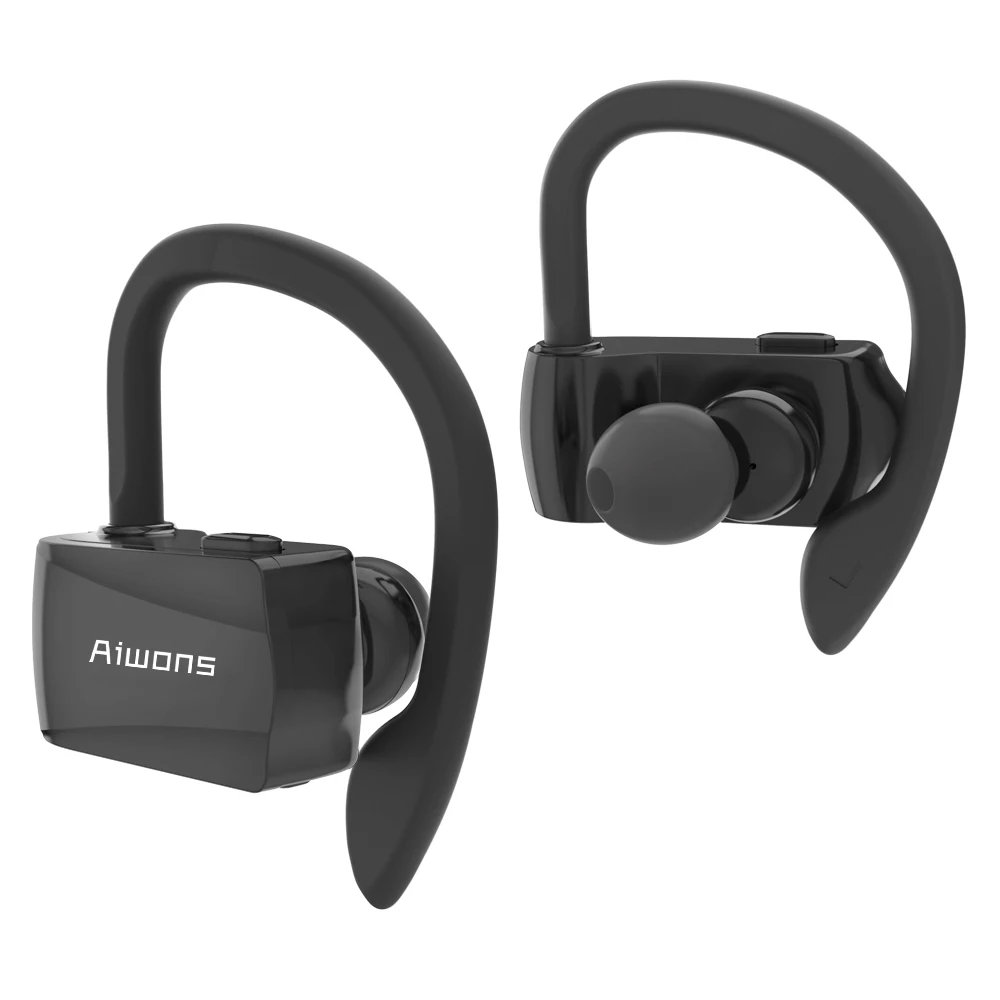 AIWONS беспроводные наушники для бега Bluetooth спортивные с микрофоном 5 0 стерео IPX5