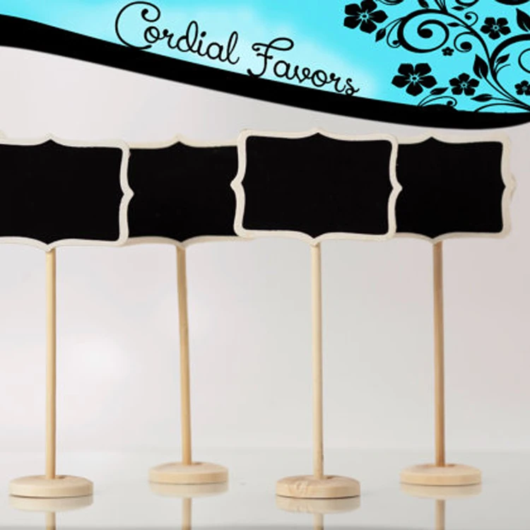 

Mini Wooden Chalkboard Rectangle Heart Shape Message Number Tag Signs Cute Backboard Wedding Table Decor Party Supply