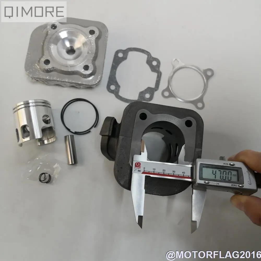 JOG70 47 мм Железный Цилиндр поршневой набор/набор большого отверстия (12 pin) для Minarelli