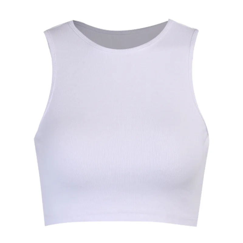 

Sexy Women' Basic Crop Top Vest Cotton Basic Camisole for Female White Black Corset Tops Summer Clothes Casual 2020 for Women
