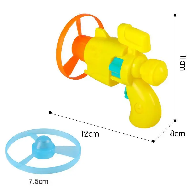 

Children's Toy Sports Games Child Games Flying Saucer Gun Flashing Top Outdoor Flying Bamboo Dragonfly Toy Luminous Flying Disc