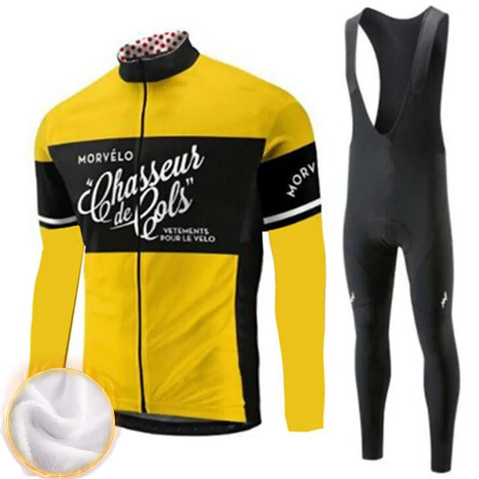 Fleece long sleeve Mavic Pro Team зимний длинный рукав Джерси костюм велосипедиста MTB Одежда форма Горячая шерсть кофта для велоспорта Ropa Ciclismo - Цвет: Fleece long sleeve