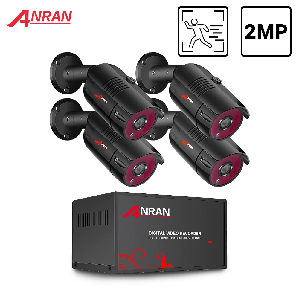 Комплект камеры видеонаблюдения ANRAN DVR 1080P система безопасности