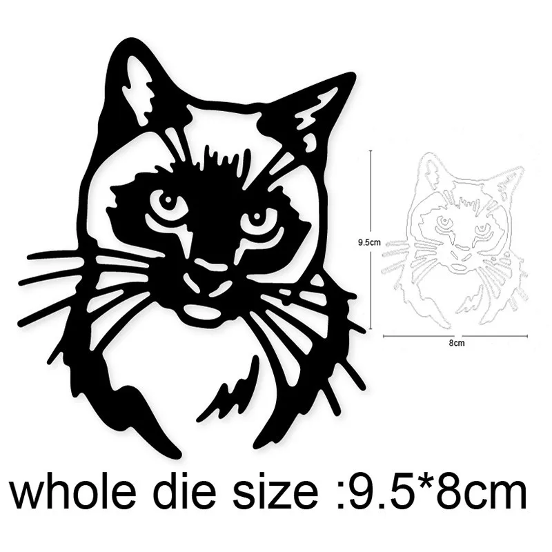 

2021 new metal cutting dies cut die mold Animals Cat decoration Scrapbook paper craft knife mould blade punch stencils dies