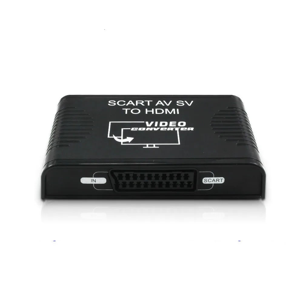 Композитный адаптер преобразователя видео Scart HDMI 3 в 1 преобразователь Svideo + CVBS SCART