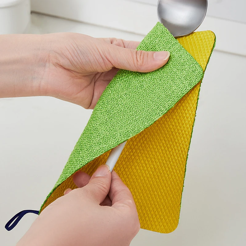 

Double-sided Cleaning Rag Reusable Streak Free Cleaning Rag Cleaning Cloths for Household Cleaning Home