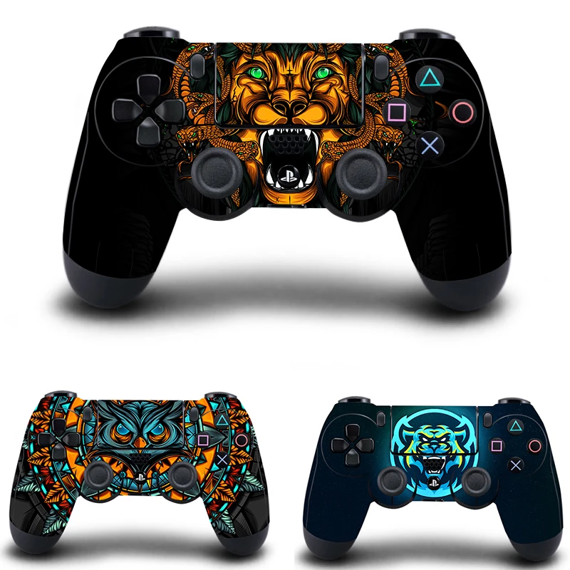 PS4 тонкие наклейки на регулятор контроллер кожи виниловая наклейка для sony playstation 4