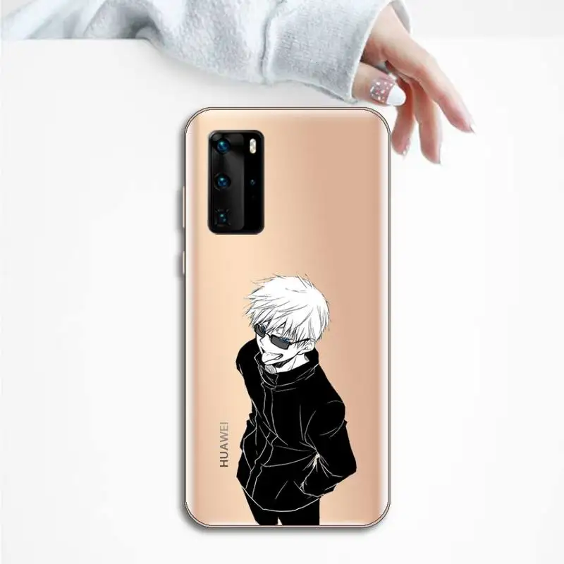 

Japan anime Jujutsu Kaisen Phone Case Transparent for Huawei P honor 8 10i 20 30 40 smart 2019