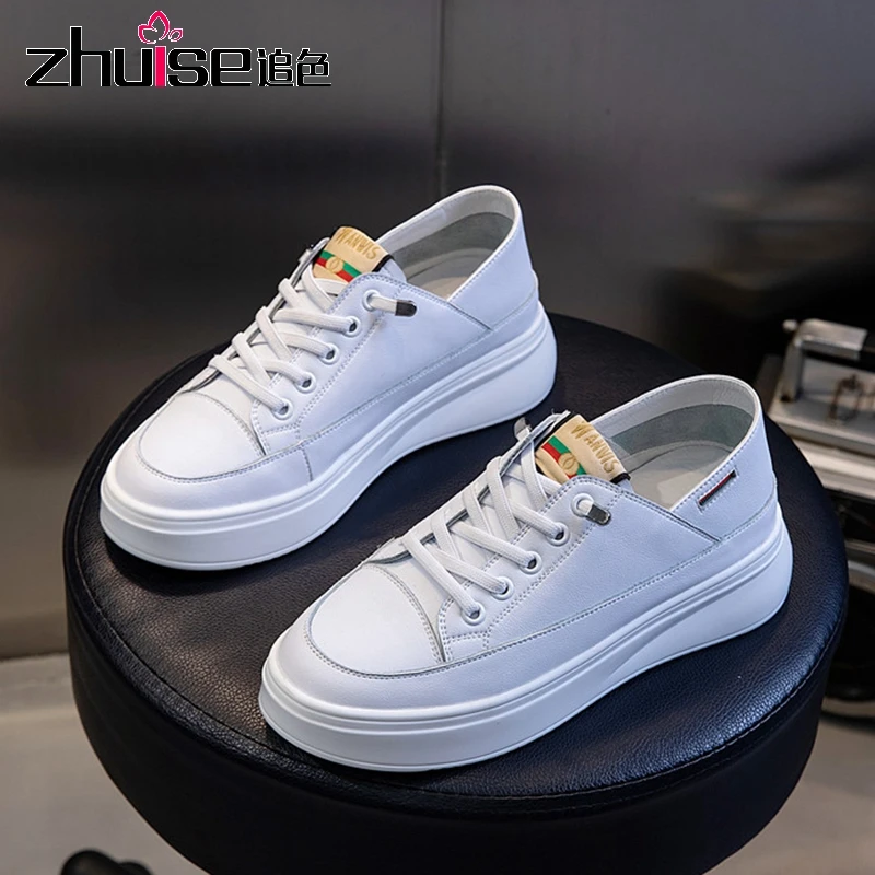 Женские туфли из натуральной кожи белые спортивные для отдыха новинка 2020 женские