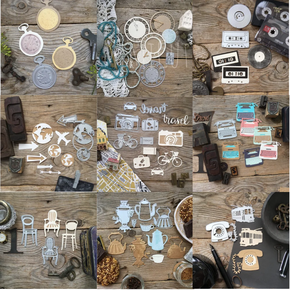 

Metal Cutting Dies With Retro Series DIY Scrapbooking Photo Album Decorative Embossing PaperCard Crafts Die