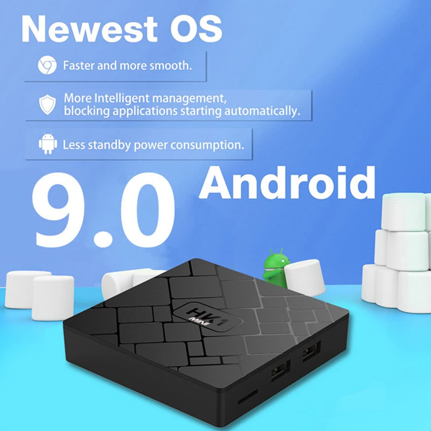 

Android 9.0 TV Box Set-top Box RK3229 2GB/16G Android 4K HD Media Player Support 3D WiFi HDMI-Compatible For Home Entertainment