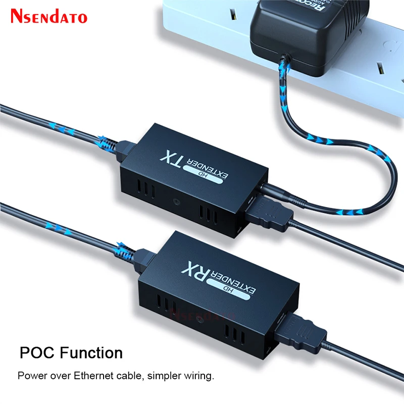 50m 1080P 60Hz HD Extender RJ45 1x1 Splitter Wireless Transmitter Sender&ampReceiver cable with Cat6 ethernet for PC TV | Электроника