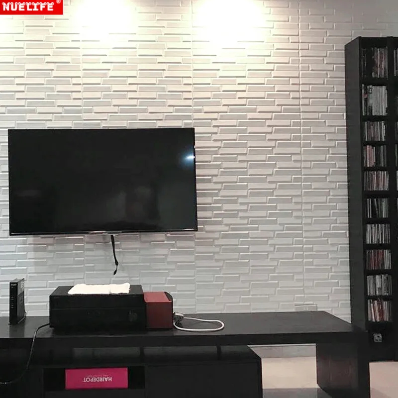 

15pcs 3d wall stickers waterproof TV background brick pattern living room foam wallpaper bedroom anti-collision wall stickers