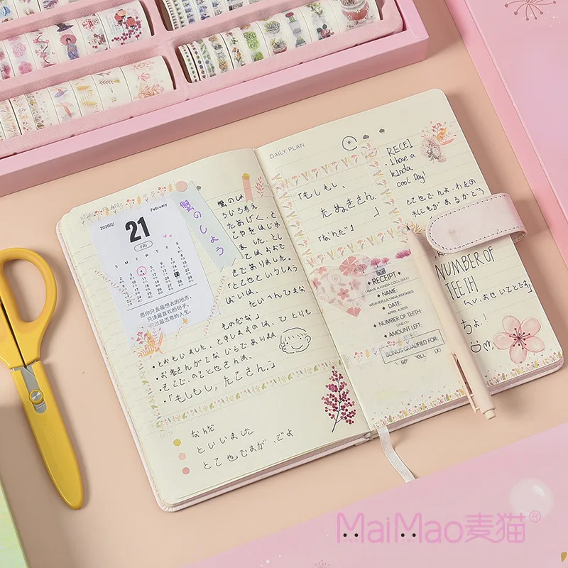 100 шт. Стиль малярный набор декоративного скотча Васи Подарочная коробка Kawaii