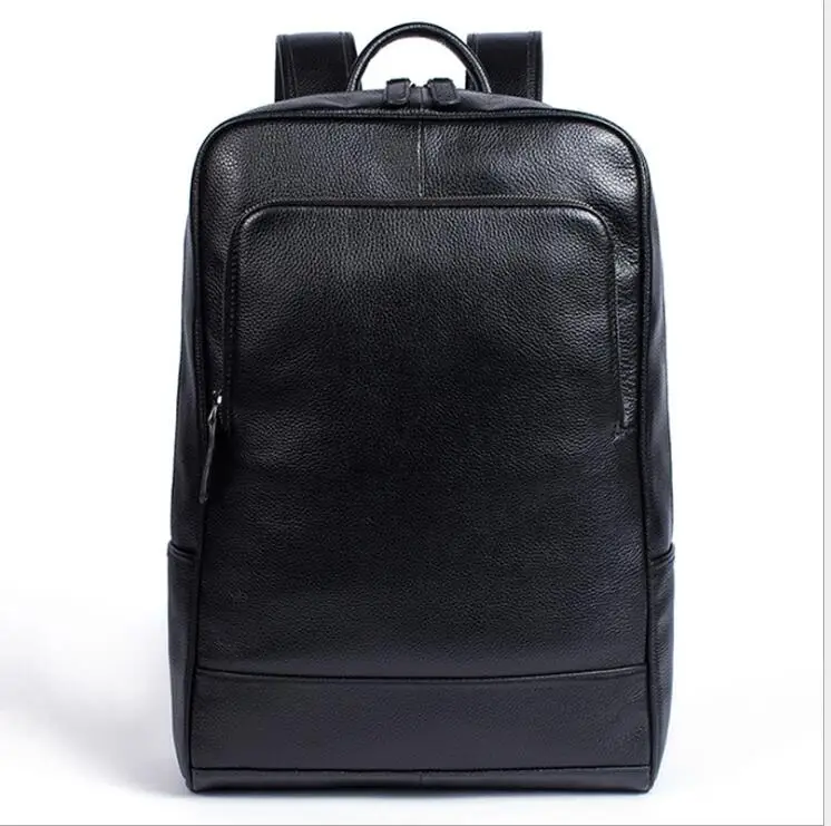 

Деловой кожаный рюкзак для отдыха, износостойкая вместительная Мужская Студенческая сумка для компьютера, кожаная сумка