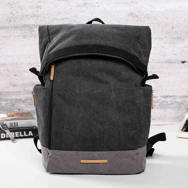 

Casual Canvas Backpack Men school bags for teenage boy girls bookbag Large Laptop backbag Fashion Business Travel bag pack male