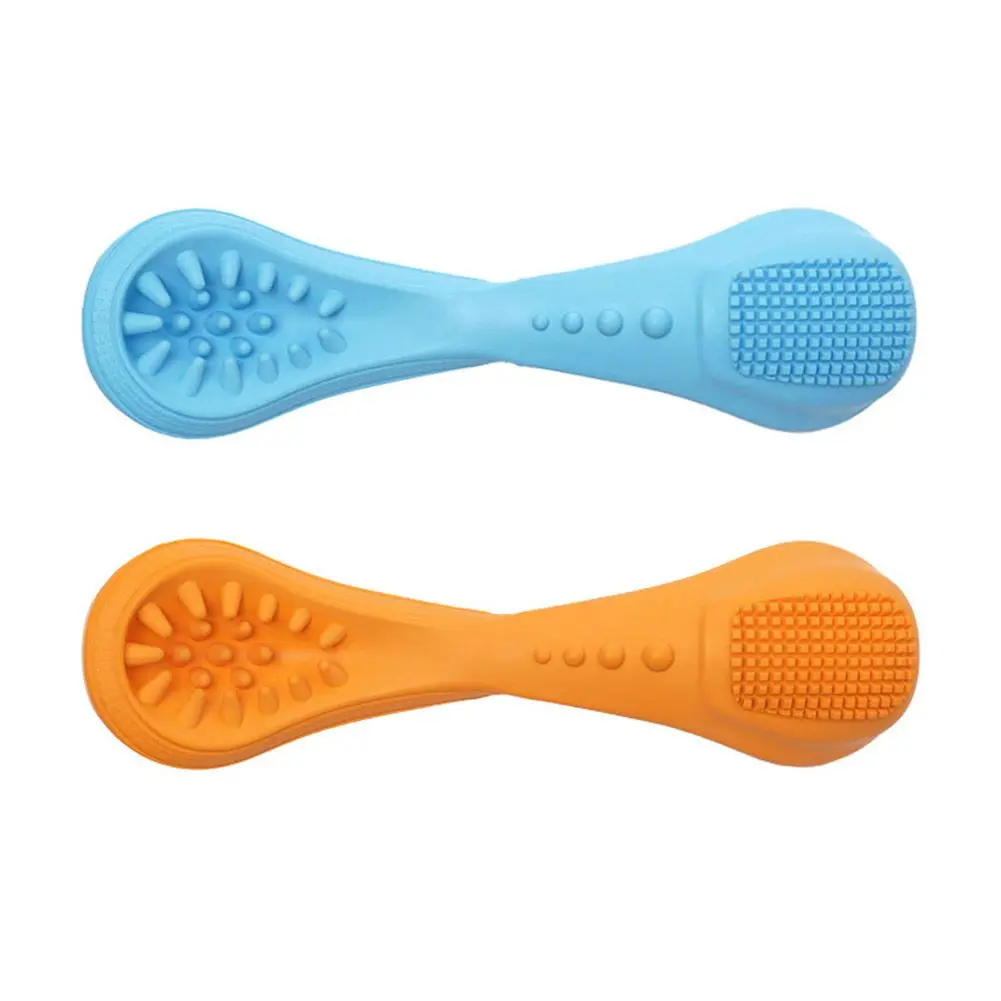 

Dog Chew Toys Spoon Shape Pet Toy For Aggressive Chewers Rubber Dog Toothbrush Doggy Puppy Molar Toy Pet Accessories