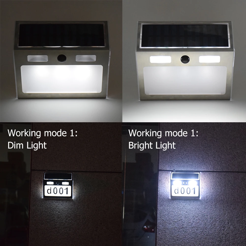 Дом номер открытый Солнечный свет датчик движения дверной фонарь Домашний буквы