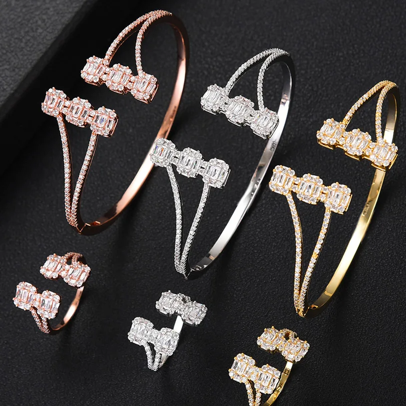 Роскошные модные Ювелирные наборы GODKI для женщин Свадебные циркониевые