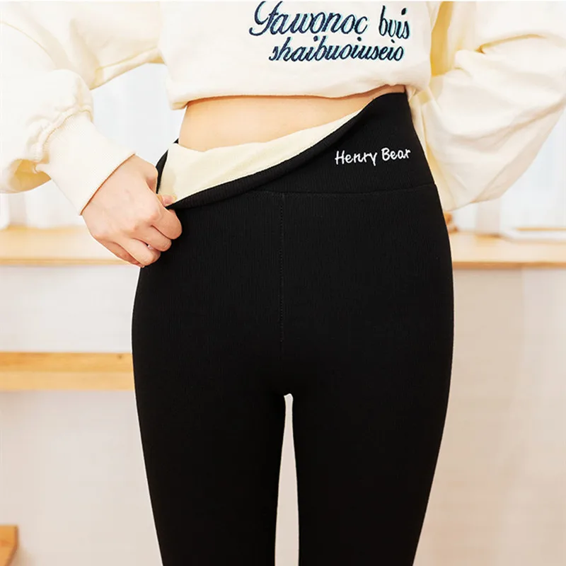 Hight Waist Slim Leggings Winter Women Leggings Velvet Warm Women Solid Legging Comfortable Keep Warm Stretchy Legging