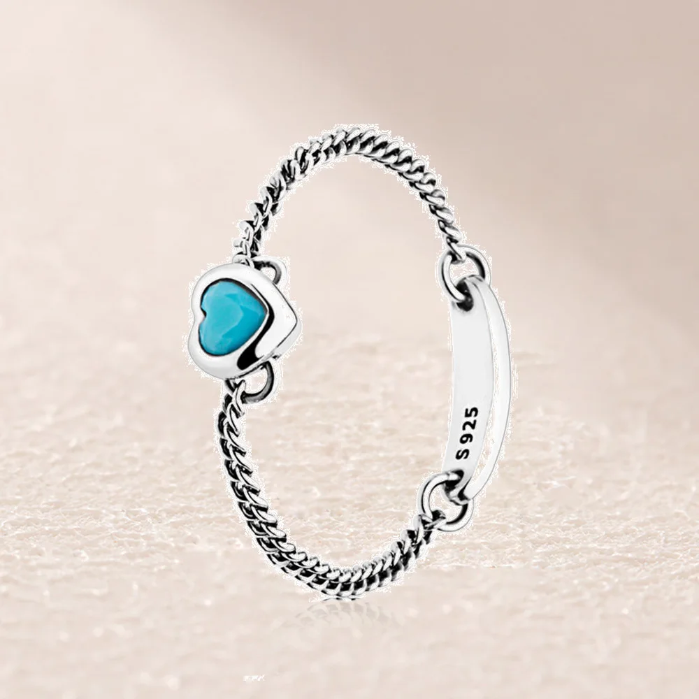 

197191NYA BLUE SPIRITED HEART RING