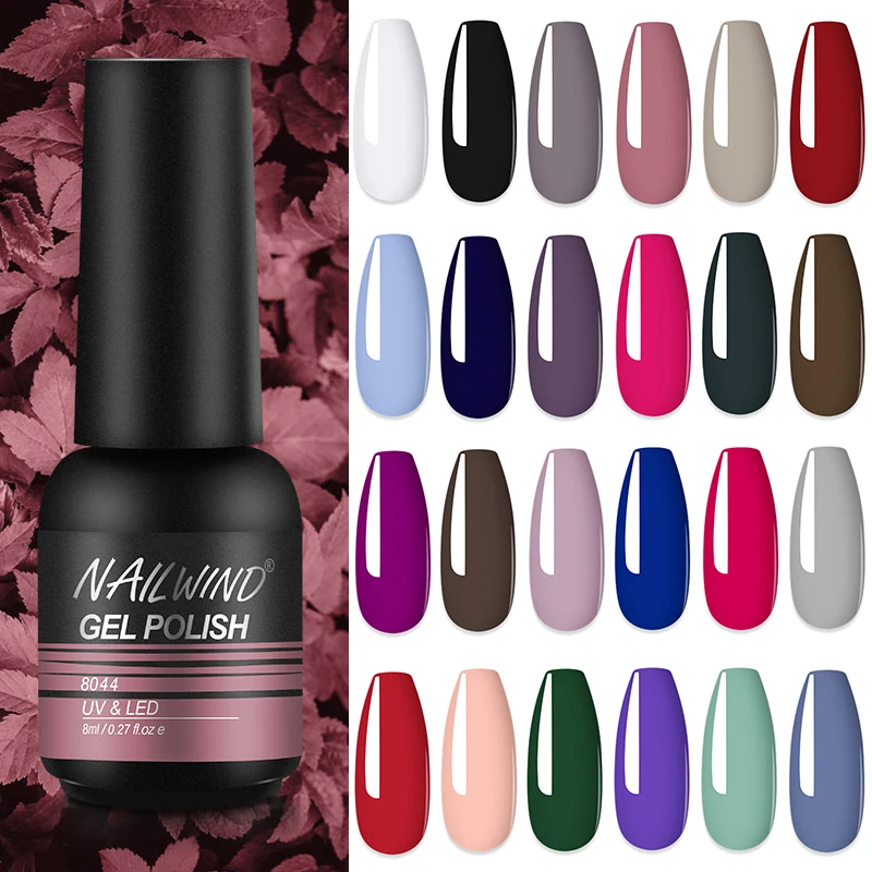 

NAILWIND Nail Gel Polish UV LED Lamp Gel Varnishes Painting Hybrid Manicute Set for Nail Art Need Base Top Coat Gel Polish