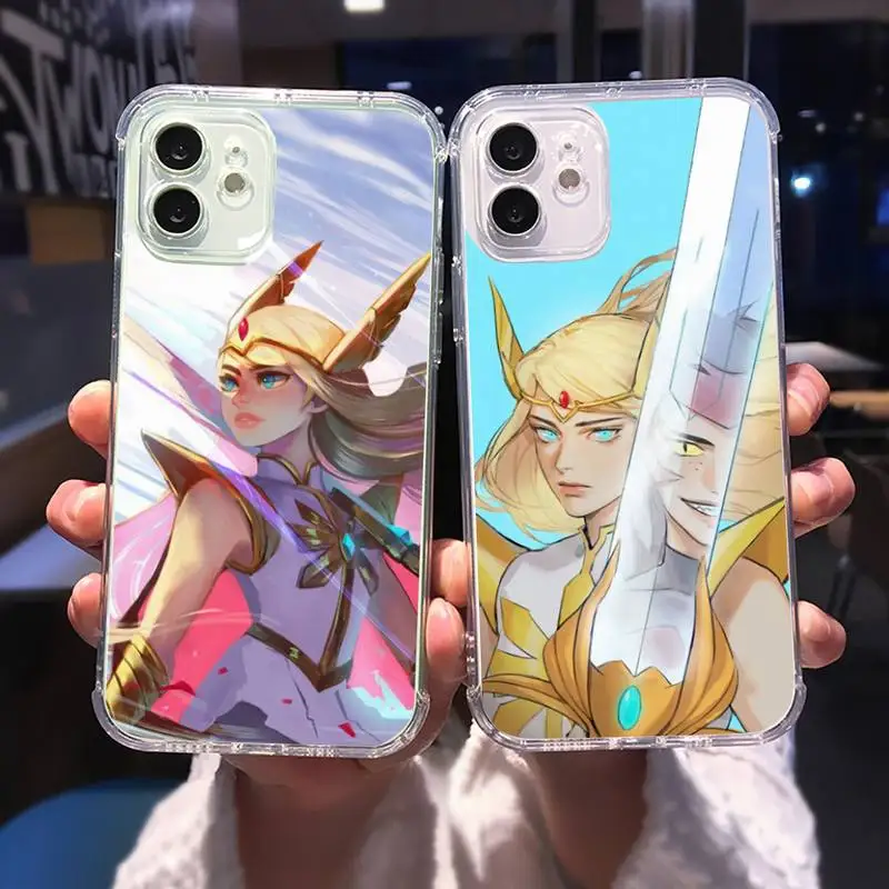 

She Ra Princess of Power Phone Case Transparent for iPhone 13 11 12 Samsung A S 9 10 30 Pro X Max XR Plus lite Clear Funda Anime
