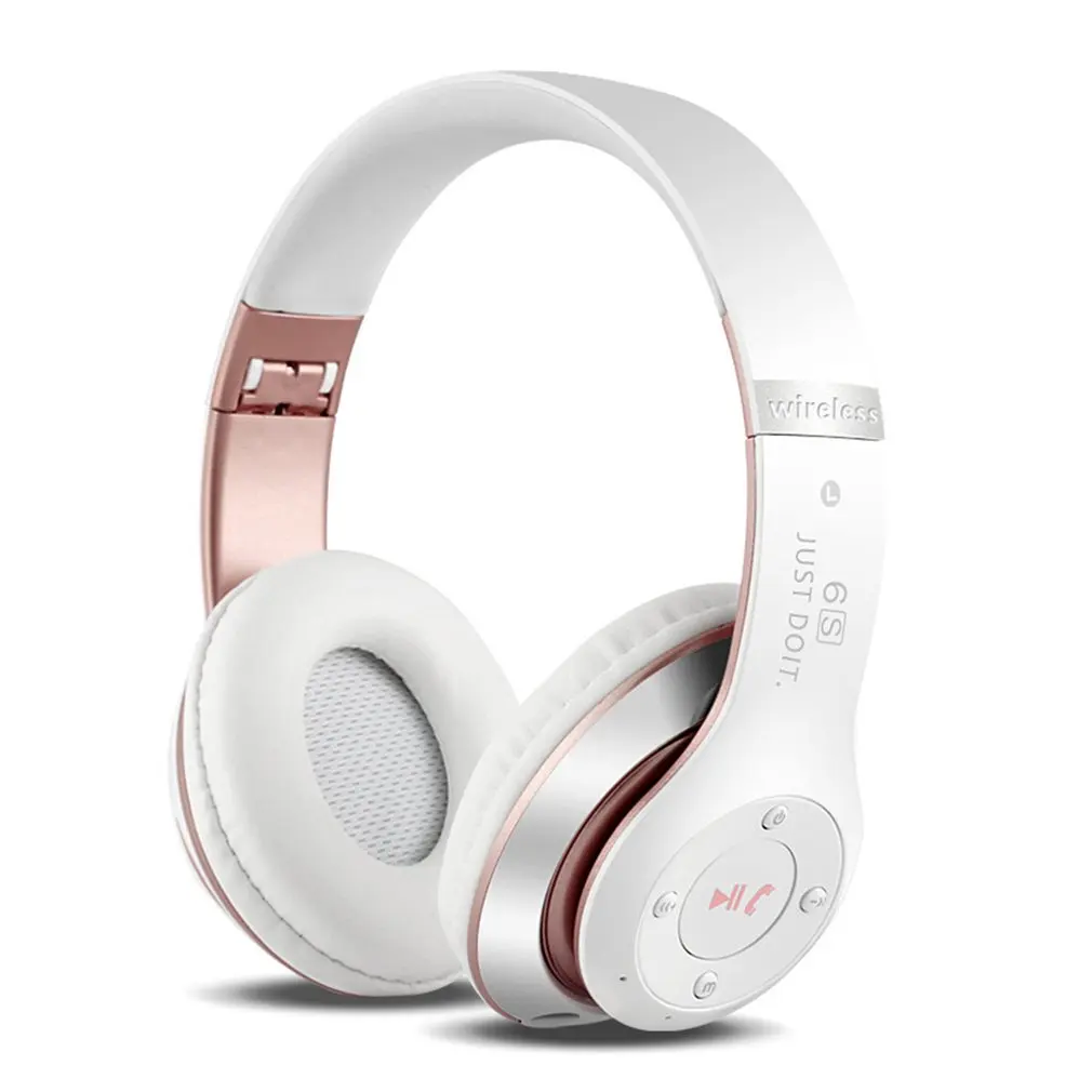 White pink Беспроводная игровая гарнитура с ушами, универсальная супер бас-игра, наушники, повязка на голову для ноутбука, планшета, мобильного телефона - Цвет: White pink