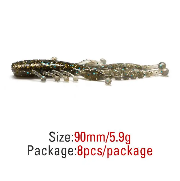 Рыболовная прикормка искусственные приманки Светящиеся креветки Grub черви