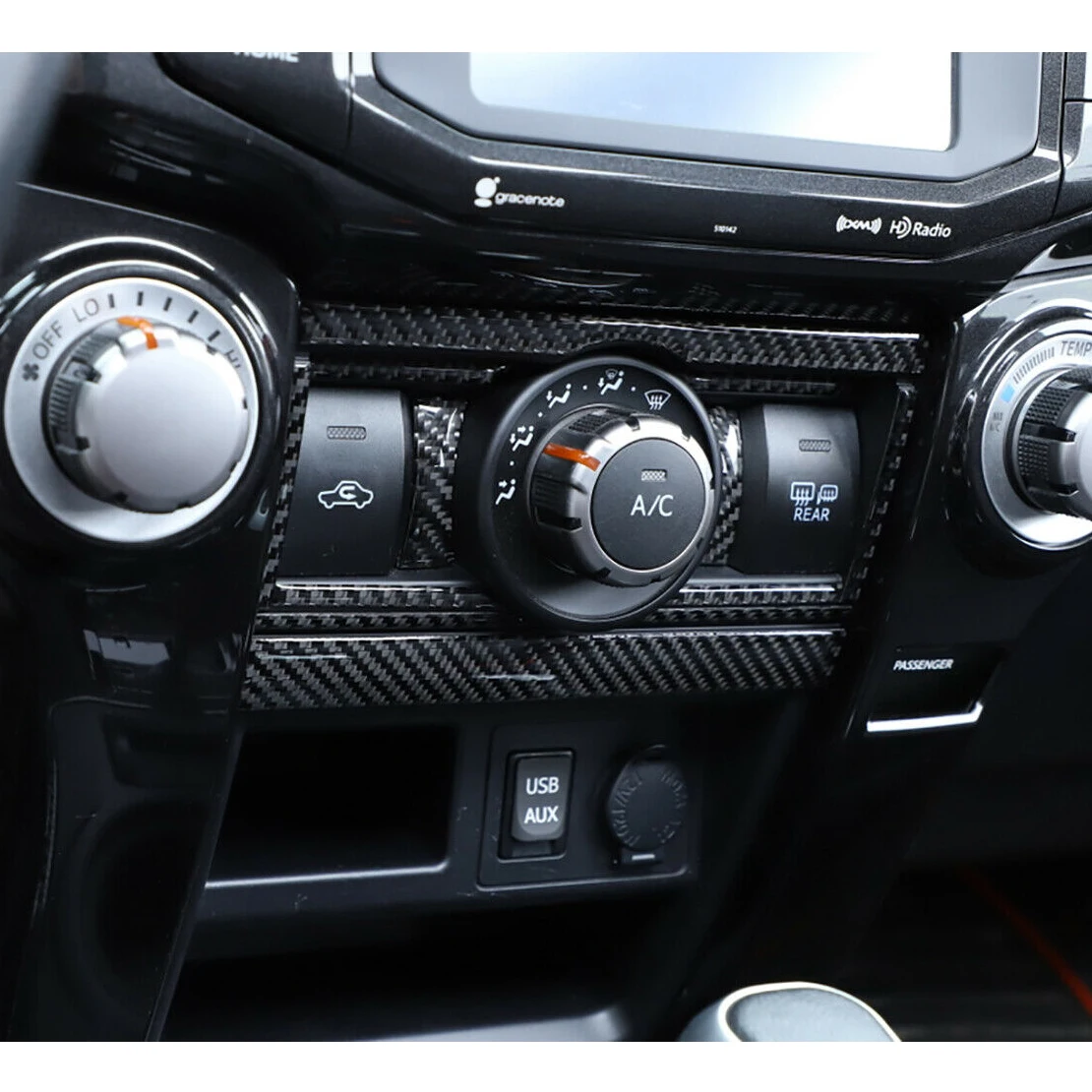 

Front Console AC Switch Panel Cover Trim Bezel Fit for Toyota 4Runner 2010 2011 2012 2013 2014 2015 2016 2017 2018 2019 2020