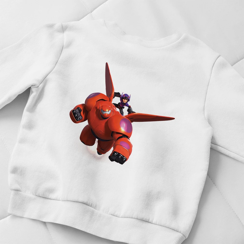 

Hipster Cool Baymax Print Boys Clothes Long Sleeve Pullover Autumn Streetwear Fashion Kids Boy Sweatshirt Loose Cozy Baby Hoodie
