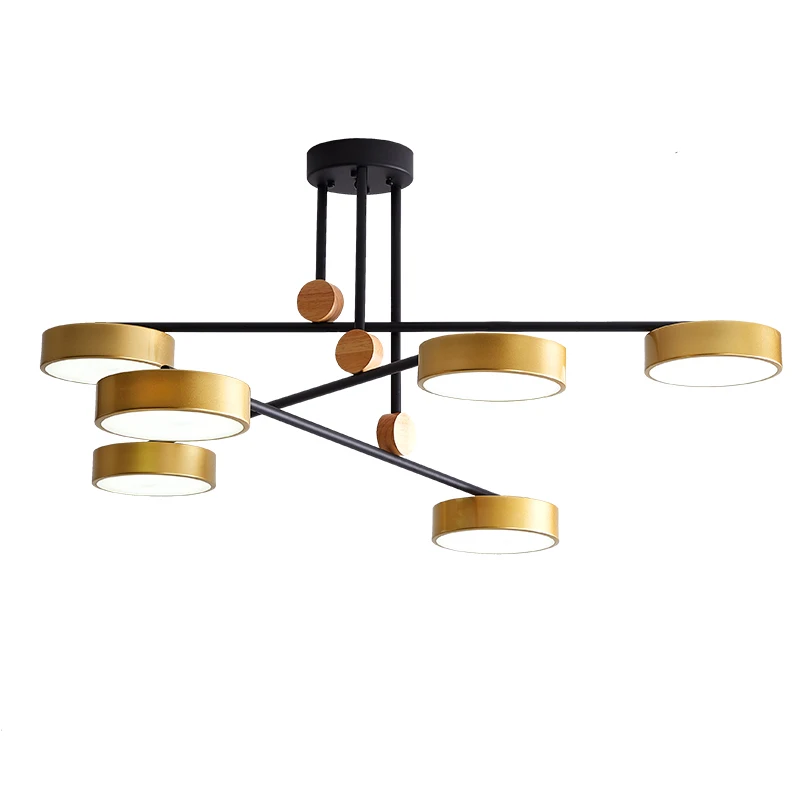 

White Yellow Pink Modern Iron painted industrial Chandeliers Chandelier LED 220V Lighting for living room kitchen bedroom bar